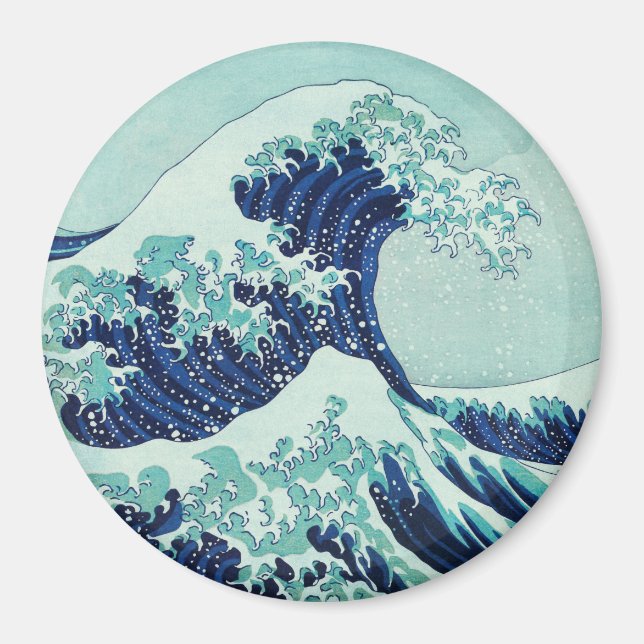 Aimant Vagues bleues Hokusai (Devant)