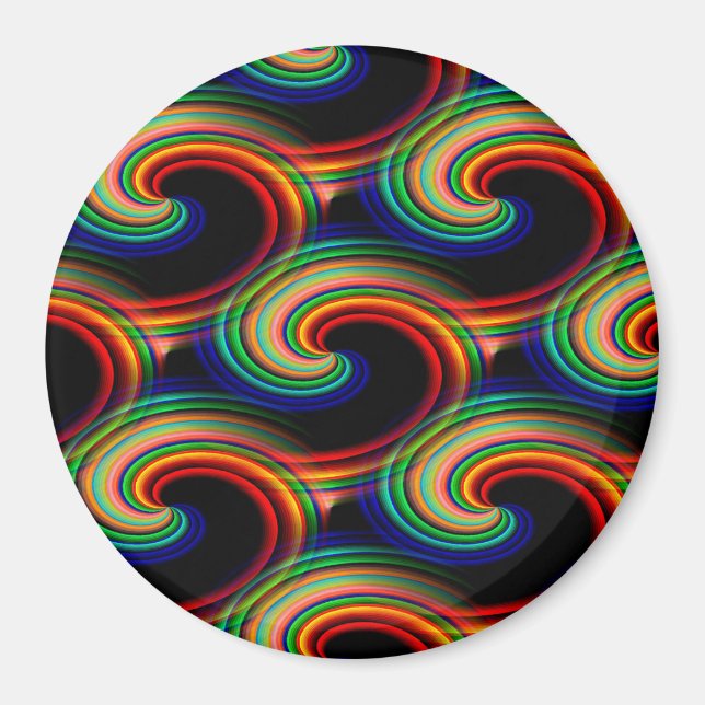 Aimant Vagues de couleurs.... (Devant)
