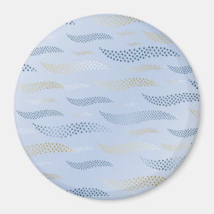 Aimant Vagues Tigre (motif stylisé) 4