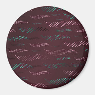 Aimant Vagues Tigre (motif stylisé) 6