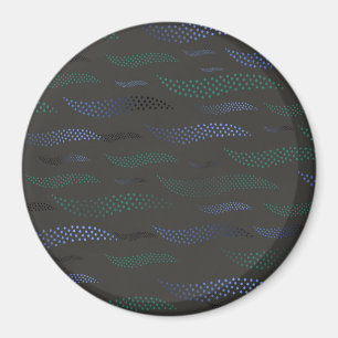 Aimant Vagues Tigre (motif stylisé) 7