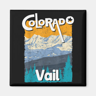 Aimant Vail Colorado Mountain State Rocky Mountains Tee S