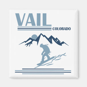 Aimant Vail Colorado snowboard