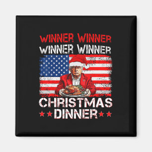 Aimant Vainqueur de Trump Dîner de Noël Père Noël A