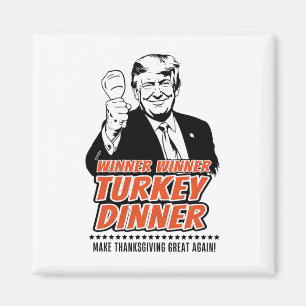 Aimant Vainqueur de Trump Dîner turc Dîner Turquie Thanks