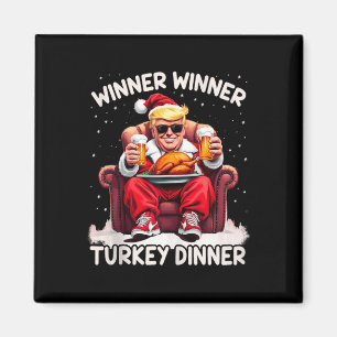 Aimant Vainqueur super de Noël Trump Dîner Turquie