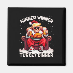 Aimant Vainqueur super de Noël Trump Dîner Turquie