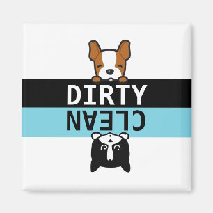 Aimant Vaisselle mignonne / Lave-vaisselle propre