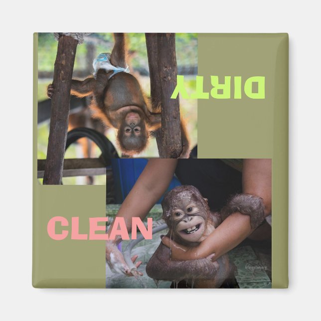 Aimant Vaisselle propre ou sale (Devant)