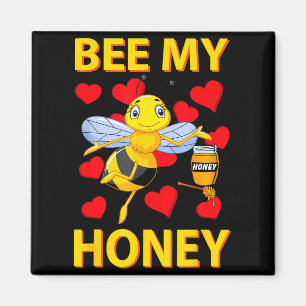 Aimant Valentine Be My Honey Bee Shirt Cœurs Amour Vous