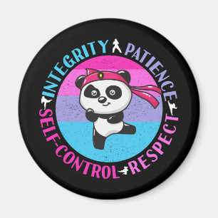Aimant Valeurs des arts martiaux - Karate Girly Mindset