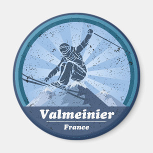 Aimant Valmeinier Station de ski - Skieur
