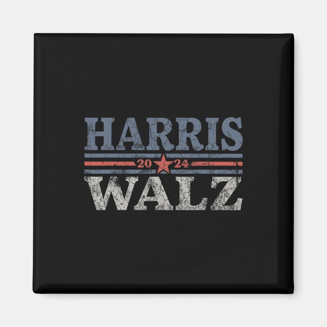 Aimant Valse 2024 Election Kamala Harris Tim Waltz 2024 3 (Devant)
