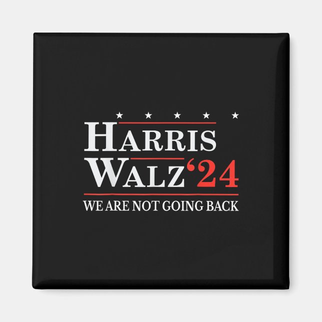 Aimant Valse Nous Ne Retournons Pas Kamala Harris 2024 2 (Devant)