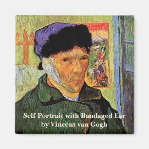 Aimant Van Gogh ; Autoportrait avec oreille déchaînée