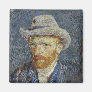 Aimant Van Gogh Autoportrait Gris Sens Casquette Peinture
