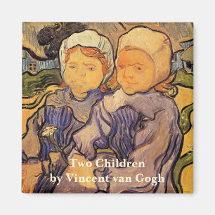 Aimant Van Gogh, Deux Enfants, Impressionnisme Ancien Art