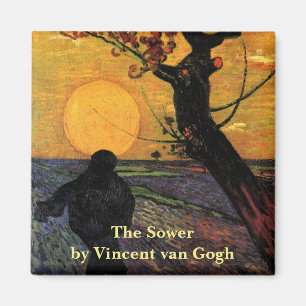 Aimant Van Gogh; Le Semeur, Paysan Agriculteur de Vintage