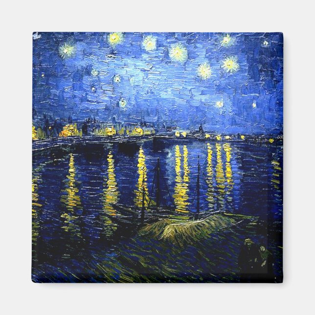 Aimant Van Gogh - Nuit étoilée sur le Rhône 2020 (Devant)