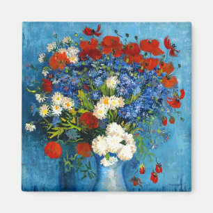 Aimant Van Gogh Vase avec Cornflowers et Poppies