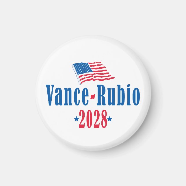 Aimant Vance Rubio 2028 (flag) (Devant)