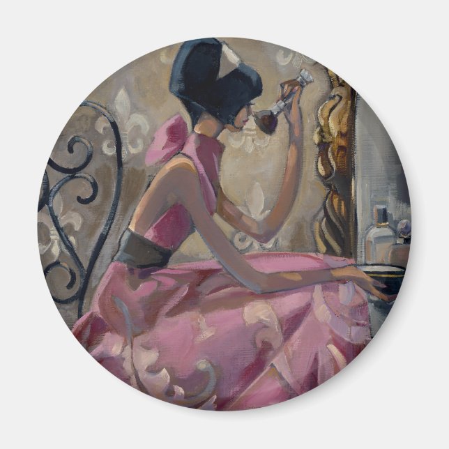 Aimant Vanité rose Trish Biddle (Devant)