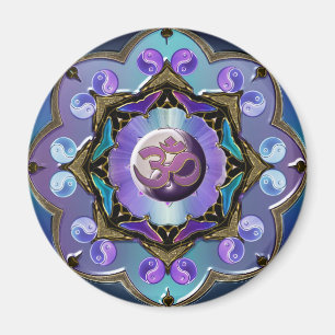 Aimant Variation de mandala de lune
