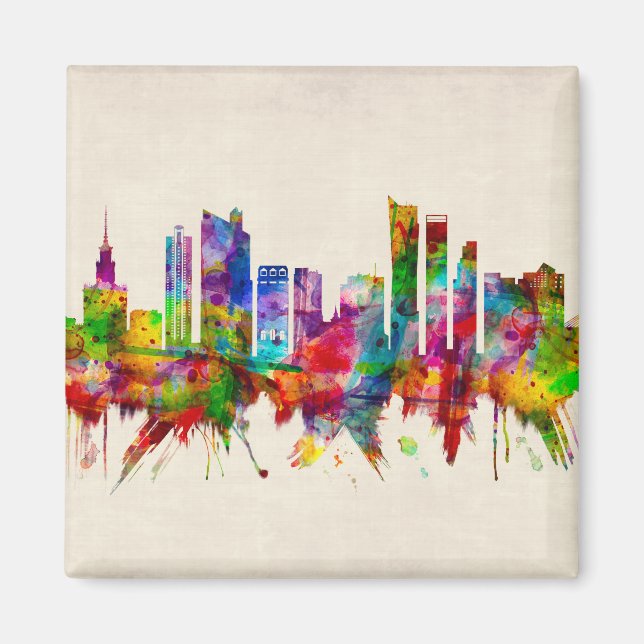 Aimant Varsovie Pologne Skyline (Devant)