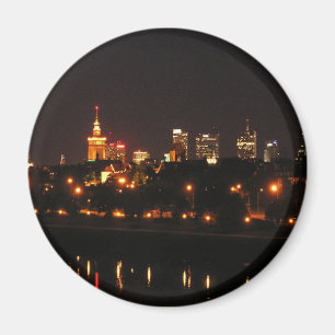 Aimant Varsovie, Pologne vue nocturne