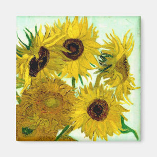 Aimant Vase avec douze tournesols, beaux-arts de Van Gogh
