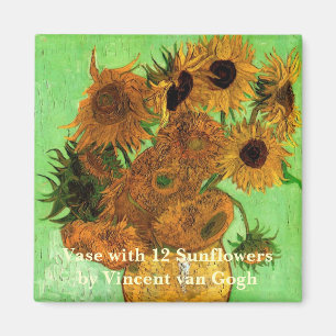 Aimant Vase avec douze tournesols par Vincent van Gogh