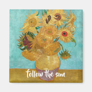Aimant Vase avec douze tournesols par Vincent Van Gogh
