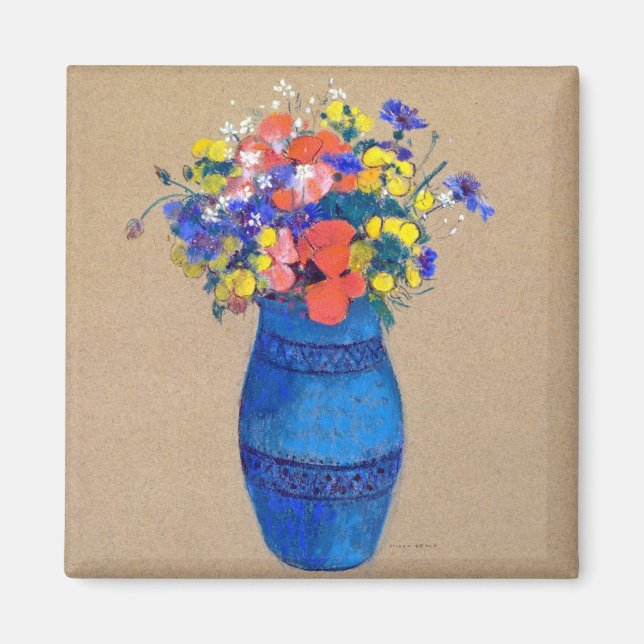 Aimant Vase de fleurs, Redon (Devant)
