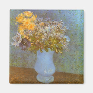 Aimant Vase de Vincent van Gogh avec lilas, marguerites, 