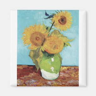 Aimant Vase with Three Sunglowers 1888 by Vincent van Gog