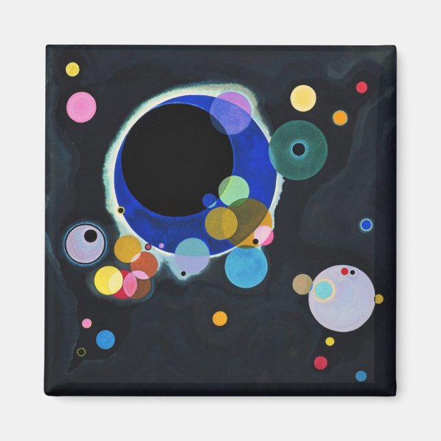Aimant Vassily Kandinsky Plusieurs cercles (Devant)