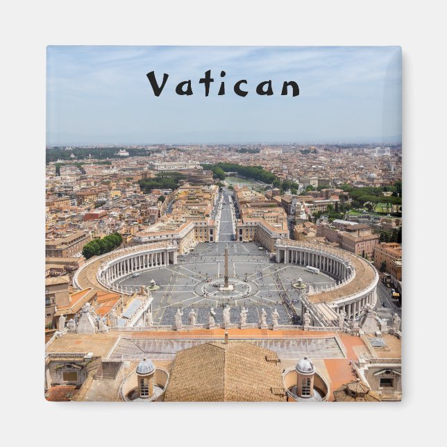 Aimant Vatican, Italie : Vue aérienne Carré de Saint-Pier (Devant)