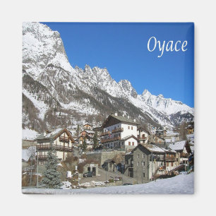 Aimant VDA019 OYACE, Vallée d'Aoste, Italie, Frigo
