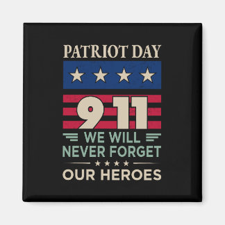 Aimant Vector patriot jour 9 11 nous n'oublierons jamais