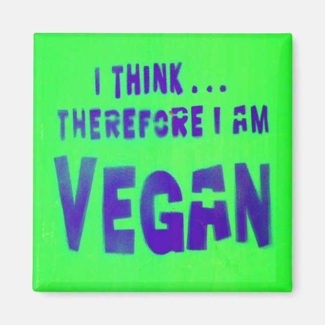 Aimant Vegan Love Animaux Manger Plante (Devant)