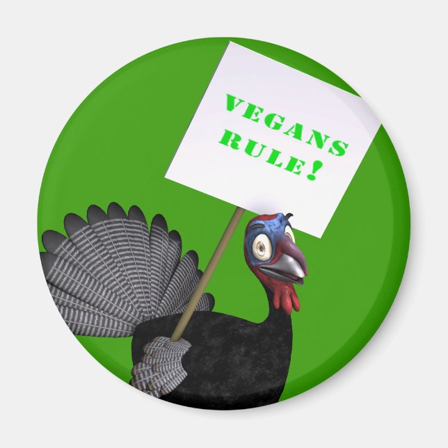 Aimant Vegans Rule ! (Devant)