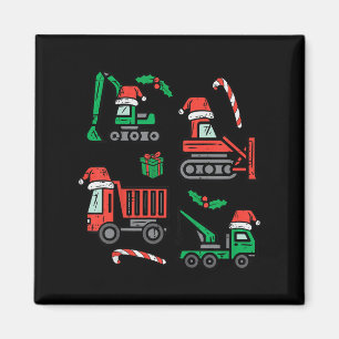 Aimant Véhicules de construction de Noël pour enfants Cam