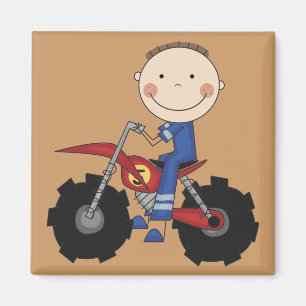 Aimant Vélo de saleté - T-shirts et cadeaux de garçon