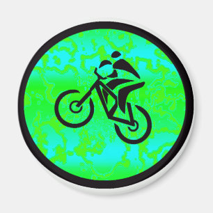 Aimant Vélo Lime Funky