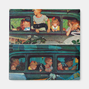 Aimant Venez et aller par Norman Rockwell