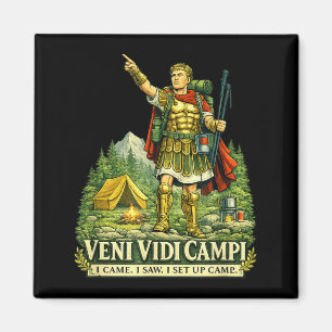 Aimant Veni Vidi Cam Drôle Camng Soldat Romain Latin