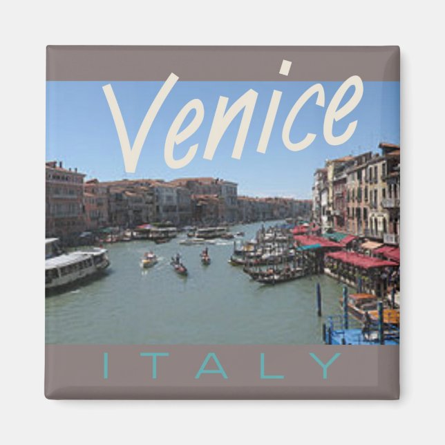 Aimant Venice Italie Voyage Photo Souvenir Réfrigérateur  (Devant)