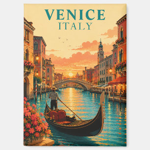 Aimant Venise romantique Italie balade en gondole souveni