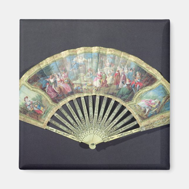 Aimant Ventilateur de cour, français, 18ème siècle (ivoir (Devant)