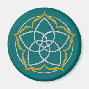 Aimant VENUS FLOWER / Venusblume Lotus SILVER GOLD